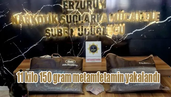 İranlı şahıs üzerinde 11 kilo 150 gram metamfetamin yakalandı