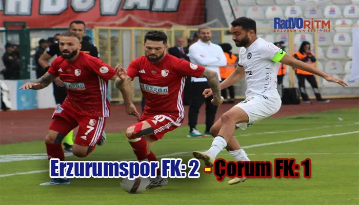 Trendyol 1. Lig: Erzurumspor FK: 2 - Çorum FK: 1