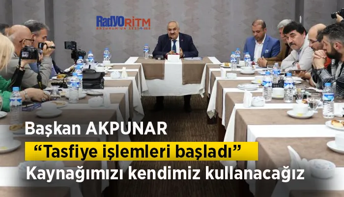 Başkan Akpunar, Aziziye Belediyesi’nin borçlarını açıkladı