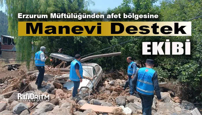 Erzurum Müftülüğünden afet bölgesine 