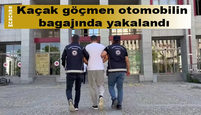 Kaçak göçmen otomobilin bagajında yakalandı