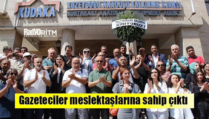 Gazeteciler meslektaşlarına sahip çıktı