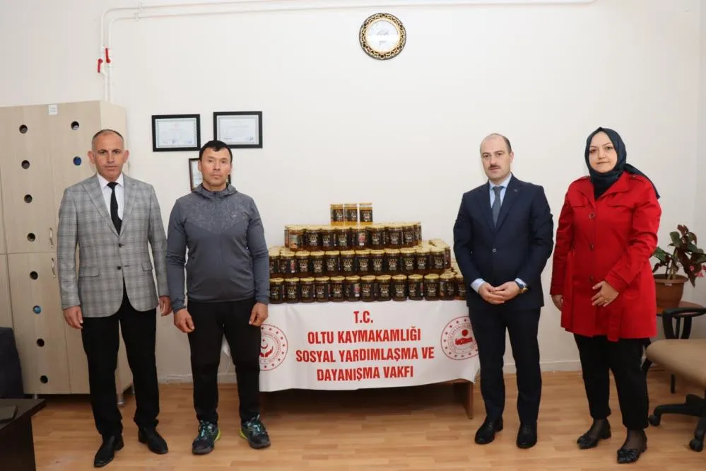 Erzurumlu bal üreticisinden örnek davranış