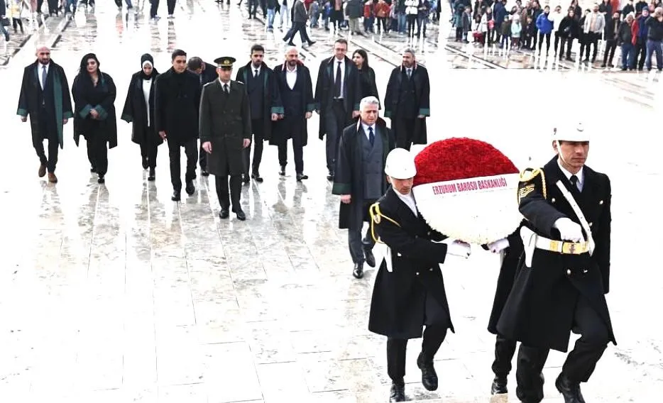 Erzurum Barosu’ndan Anıtkabir’e anlamlı ziyaret