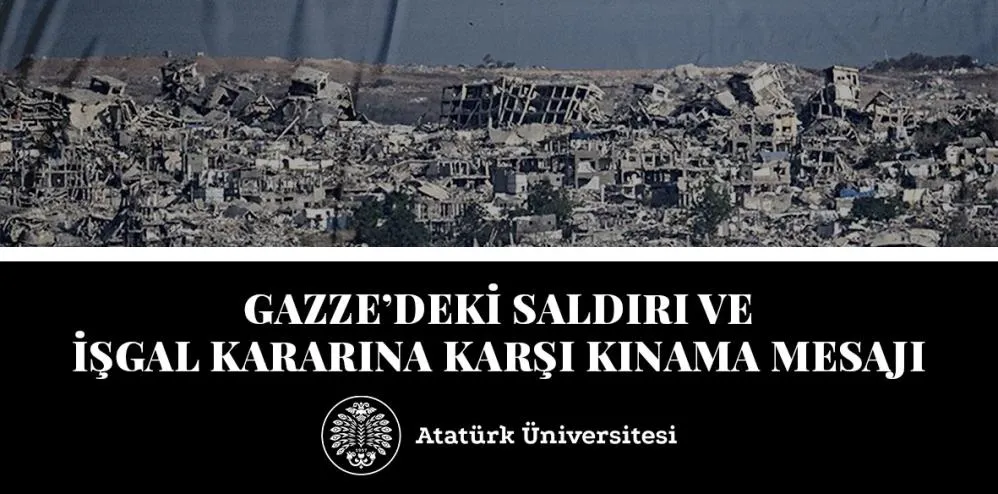 Rektör Prof. Dr. Hacımüftüoğlu’ndan Gazze’deki saldırı ve işgal kararına karşı kınama mesajı
